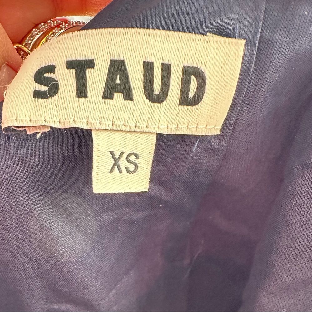 STAUD Navy Blue Sleeveless Dress - Picture 9 of 10